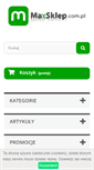 Mobile Screenshot of maxsklep.com.pl